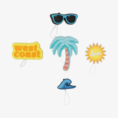 Значки Crocs West Coast Sandal Backer 5 Pack, Мультицвет