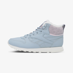 Кроссовки высокие утепленные Reebok Classic Leather Arctic, Голубой