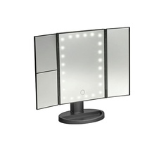 Зеркало BRADEX Настольное 3D зеркало с подсветкой и с увеличением для макияжа, раскладное