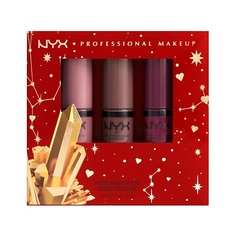 NYX Professional Makeup Набор блесков для губ "BUTTER GLOSS TRIO" MED DEEP NUDES