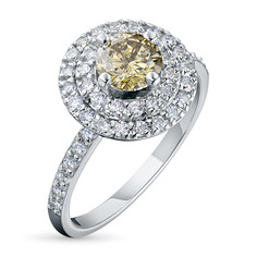 Кольцо из белого золота с бриллиантами э4001кц04201511 ЭПЛ Даймонд