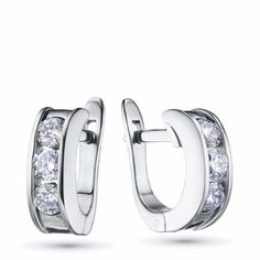 Серьги из белого золота с бриллиантами э4001сг02164400 ЭПЛ Даймонд