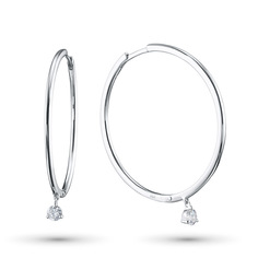Серьги из белого золота с бриллиантами э4001сг06200859 ЭПЛ Даймонд