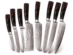 Набор ножей Spetime 8-Pieces Kitchen Knife Set Red RE01KN8