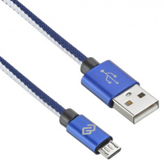 Кабель интерфейсный Digma 1080399 USB (m)-micro USB (m) 1.2м синий