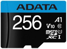 Карта памяти 256GB ADATA AUSDX256GUICL10A1-RA1 MicroSDXC UHS-I Class10 A1 100/25MB/s