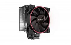 Кулер PCCooler GI-X6R V2 S775/115X/20XX/AM2/AM3/AM4 (24 шт/кор, TDP 160W, вент-р 120мм с PWM, Red LED FAN, 5 тепловых трубок 6мм, 1000-1800RPM, 26.5dB