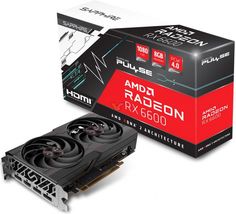 Видеокарта PCI-E Sapphire Radeon RX 6600 (11310-01-20G) 8GB GDDR6 128bit 7nm 1626/14000MHz HDMI/3*DP