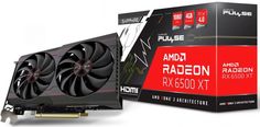 Видеокарта PCI-E Sapphire Radeon RX 6500 XT PULSE (11314-01-20G) 4GB GDDR6 64bit 6nm 2420/18000MHz HDMI/DP