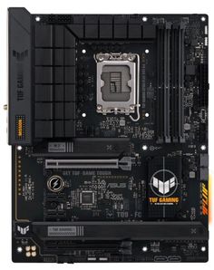 Материнская плата ATX ASUS TUF GAMING B760-PLUS WIFI D4 (LGA1700, B760, 4*DDR4 (5333), 4*SATA 6G RAID, 3*M.2, 4*PCIE, 2.5Glan, WiFi, BT, HDMI, DP, USB