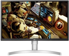 Монитор 27" LG 27UL550-W 3840x2160, IPS, 5ms GTG, 16:9, 300 cd/m2, 1000:1, 60Hz, 178°/178°, tilt, pivot, HAS, 2*HDMI, DP, black/silver