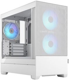 Корпус mATX Fractal Design Pop Mini Air RGB White TG Clear Tint FD-C-POR1M-01 белый, без БП, панель из закаленного стекла, 2*USB 3.0, audio