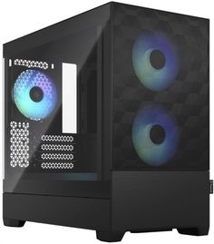 Корпус mATX Fractal Design Pop Mini Air RGB Black TG Clear FD-C-POR1M-06 чёрный, без БП, панель из закаленного стекла, 2*USB 3.0, audio