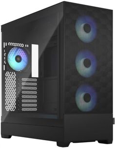 Корпус eATX Fractal Design Pop XL Air RGB Black TG Clear Tint чёрный, без БП, панель из закаленного стекла, 2*USB 3.0, audio