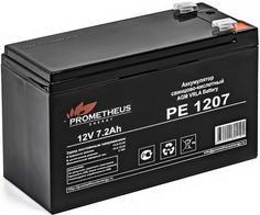 Батарея для ИБП PROMETHEUS ENERGY РЕ1207 PE 1207 12V, 7.2Ah, зажим 6,35 мм