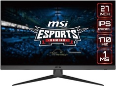 Монитор 27" MSI G2722 9S6-3CB51T-058 1920x1080, 16:9, 1ms(MPRT), 170Hz, 1100:1, 100M:1, 250nit, 178/178, 2*HDMI, DP, Tilt, VESA