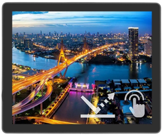 Монитор 15" Philips 152B1TFL 00/01 1024x768, 200cd/m2, H160°/V150°, 800:1, 50M:1, 16.2M, 4ms, VGA, DVI, HDMI, 1.2, USB-Hub, Tilt, Touch, Black