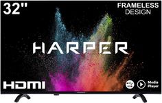 Телевизор Harper 32R720T черный/HD READY/60Hz/DVB-T/DVB-T2/DVB-C/DVB-S2/2*USB 2.0/3*HDMI