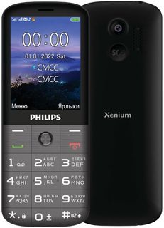 Мобильный телефон Philips Xenium E227 867000184493 темно-серый, моноблок 2Sim 2.8" 240x320 32Mb 0.3Mpix GSM900/1800 FM microSD