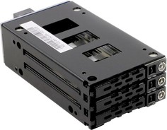 Корзина Procase M2-103-SATA3 M2-103-SATA3-BK 3 SATA3/SAS 12G (10mm HDD), черный, с замком, hotswap mobie rack module for 2,5" HDD