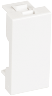 Заглушка Netlan EC-IMH-0-WT-10 типа Mosaic 22,5x45мм, белая, уп-ка 10 шт.