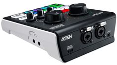 Коммутатор Aten UC8000-AT ногоканальный AV-микшер, входы:2xXLR-3-31/TRS;1/8” TRRS;USB-C, выходы:1/8” TRRS;2x1/8” TRRS headphones;USB-C