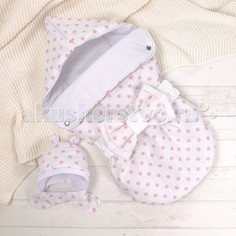 Конверты на выписку СуперМаМкет Конверт на выписку JustCute Звездочки с бантом (лето)