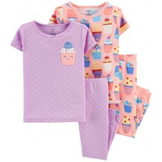 Домашняя одежда Carters Пижамный комплект Пирожные (4 предмета)