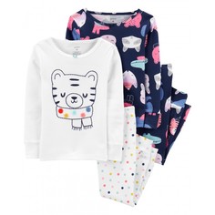 Домашняя одежда Carters Пижама для девочки с кошками 2 шт. Carters
