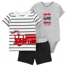 Комплекты детской одежды Carters Комплект для мальчика (боди, футболка, шорты) 1K446010