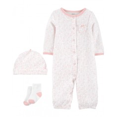 Комплекты детской одежды Carters Комплект для девочки с коалами (комбинезон, шапочка, носочки)