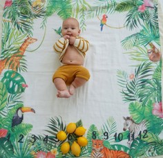 Пеленки Пеленка MamSis для фото Джунгли 120х120 см