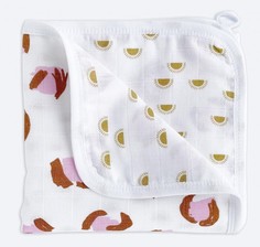 Одеяла Одеяло Mjolk двустороннее муслиновое лёгкое Леопард/Солнышки 110х110 см