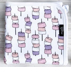 Пледы Плед Mjolk Двусторонний Маршмэллоу 120х85