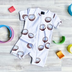 Боди, песочники, комбинезоны Mjolk Песочник Sleep and Play Кокосы