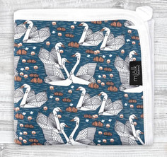 Пледы Плед Mjolk Двусторонний Лебеди 80х80 см