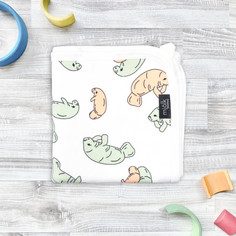 Пледы Плед Mjolk Двусторонний Ламантины 80х80 см