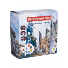 Деревянные игрушки Деревянная игрушка Clever Energy пазл Акварельные города Милан