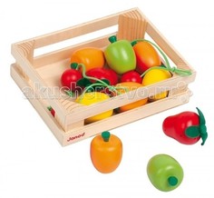 Деревянные игрушки Деревянная игрушка Janod Набор фруктов в ящике 12 элементов