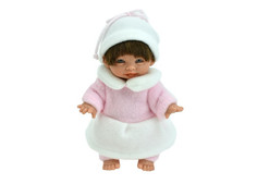 Куклы и одежда для кукол Lamagik S.L. Кукла Джестито Инфант в светло-розовом свитере смеется 18 см