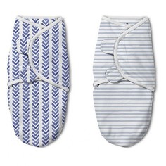 Пеленки Пеленка Summer Infant Конверт на липучке SwaddleMe Lux With Easy Change 2 шт.