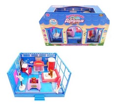 Кукольные домики и мебель ABtoys Домик Счастливые друзья Спальня (11 предметов)