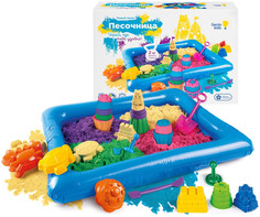Кинетический песок Genio Kids Art Набор для творчества Умный песок c надувной песочницей