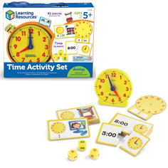 Раннее развитие Learning Resources Игровой набор Учимся определять время (41 элемент)