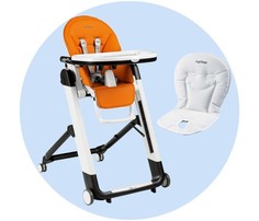 Стульчики для кормления Стульчик для кормления Peg-perego Siesta Follow Me с вкладышем Baby Cushion