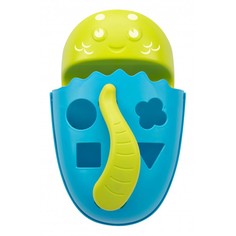 Аксессуары для ванн ROXY-KIDS Органайзер-сортер Dino с полкой для игрушек и банных принадлежностей