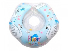 Круги для купания Круг для купания ROXY-KIDS надувной для новорожденных и малышей Flipper с музыкой Лебединое озеро