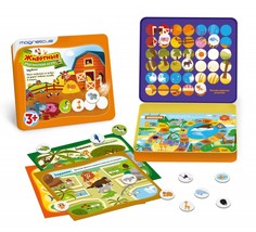 Раннее развитие Magneticus Игровой набор Животные в металлической коробке