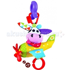 Подвесные игрушки Подвесная игрушка Yookidoo Коровка в самолете мягкая музыкальная