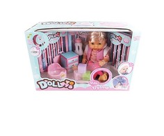 Куклы и одежда для кукол Наша Игрушка Пупс в теплой кофточке с аксессуарами 40 см